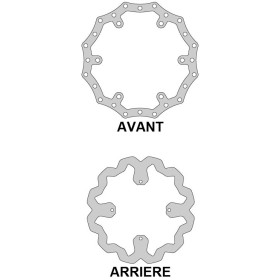 Disques de freins Wave Delta braking pour HUSQVARNA CR. WR. TC. TE. SMS.