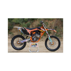 Kit déco team FMF pour KTM SX / SX-F 250/350/450 2011-2012 fonds de plaques noirs