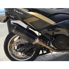 Ligne complète d'échappement Akrapovic silencieux court en carbone pour TMAX 500, 530.