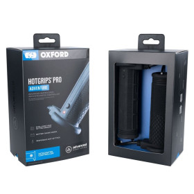 Poignées Chauffantes Oxford Pro Adventure – HotGrips Pro, Contrôleur Intégré & Silicone Haute Résistance