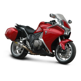 Silencieux adaptable SLIP-ON pour HONDA VFR 1200 F (2010-2015) position basse Enveloppe TITANE