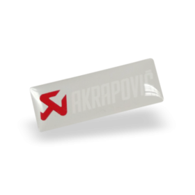 Autocollant Sticker Akrapovic 30mm x 11mm  en gel  P-CST1POFILL