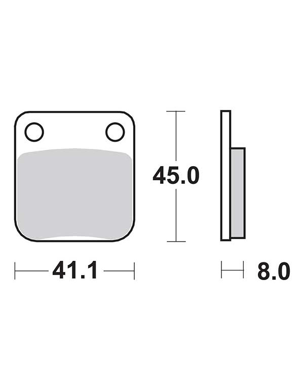 Plaquettes de frein SBS 100CT