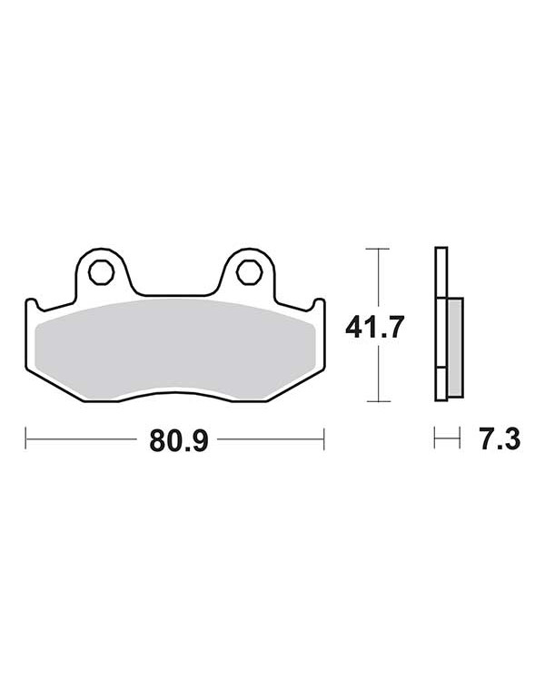 Plaquettes de frein SBS 104CT