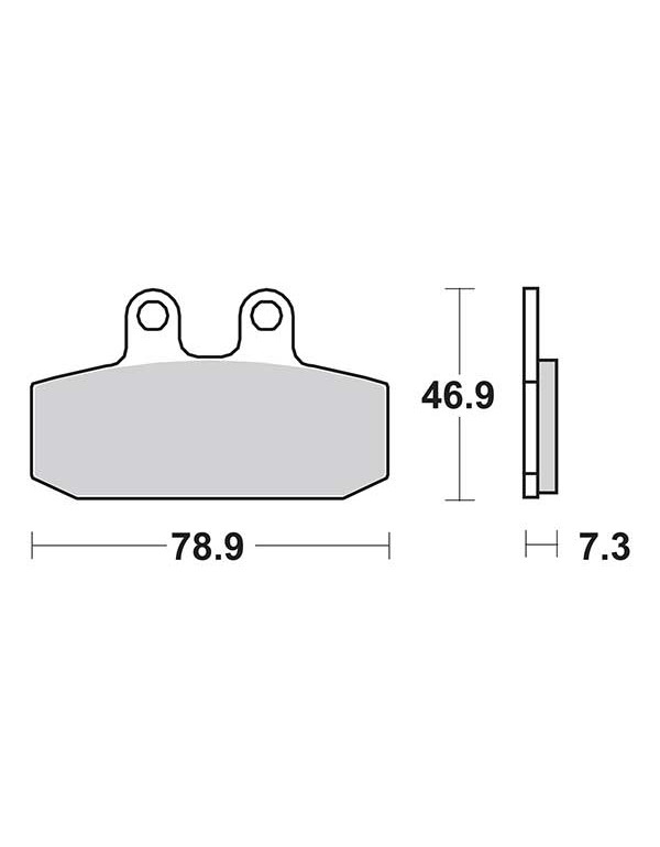 Plaquettes de frein SBS 108MS