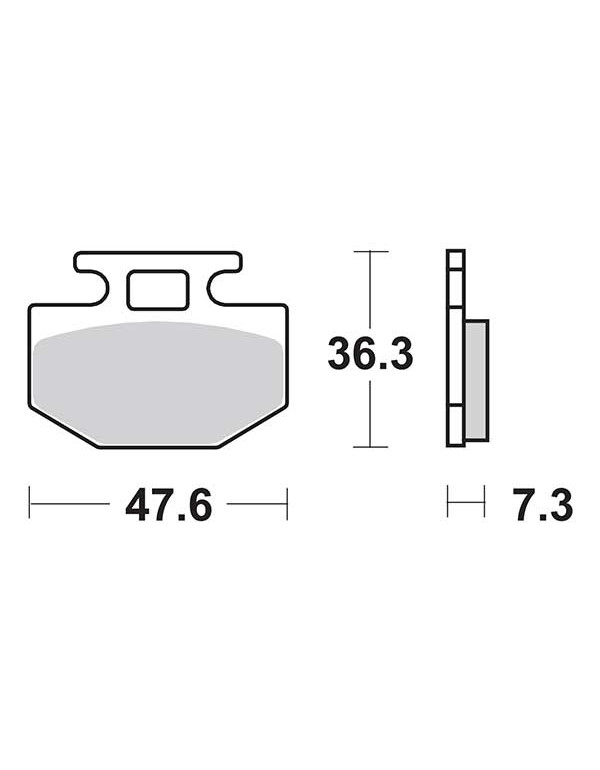 Plaquettes de frein SBS 112CT