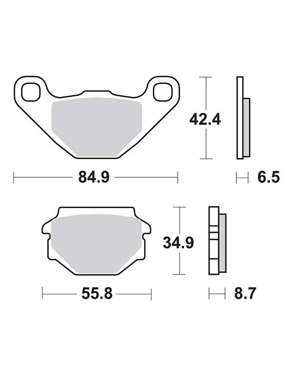 Plaquettes de frein SBS 113HF