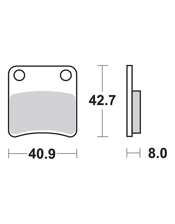 Plaquettes de frein SBS 115HF