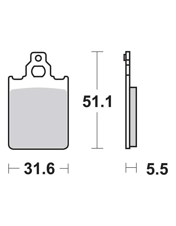 Plaquettes de frein SBS 117CT
