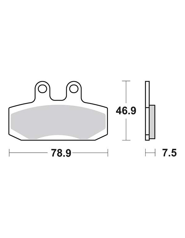 Plaquettes de frein SBS 124HF