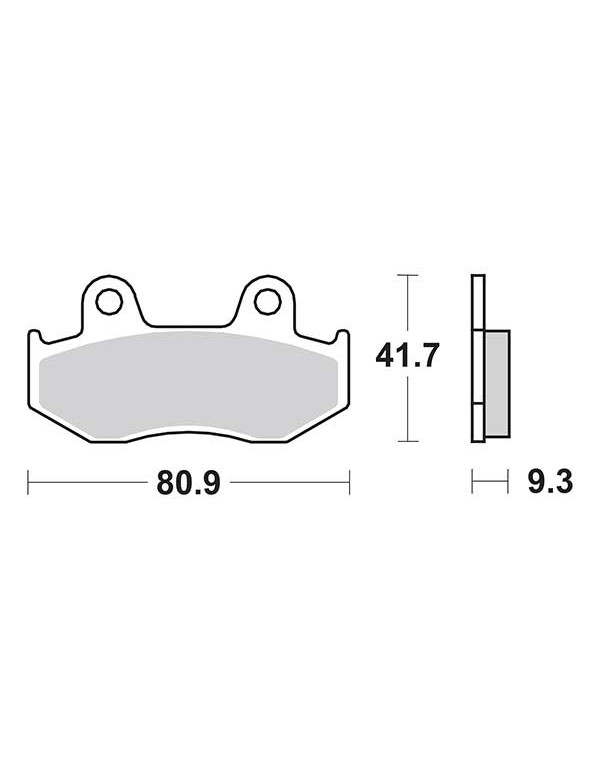 Plaquettes de frein SBS 125CT