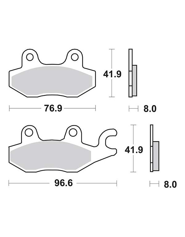 Plaquettes de frein SBS 134HF