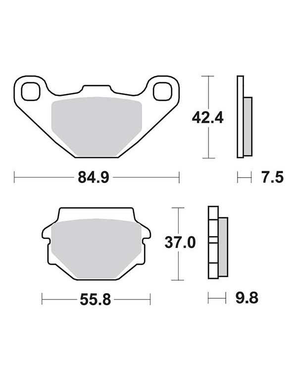 Plaquettes de frein SBS 135HF
