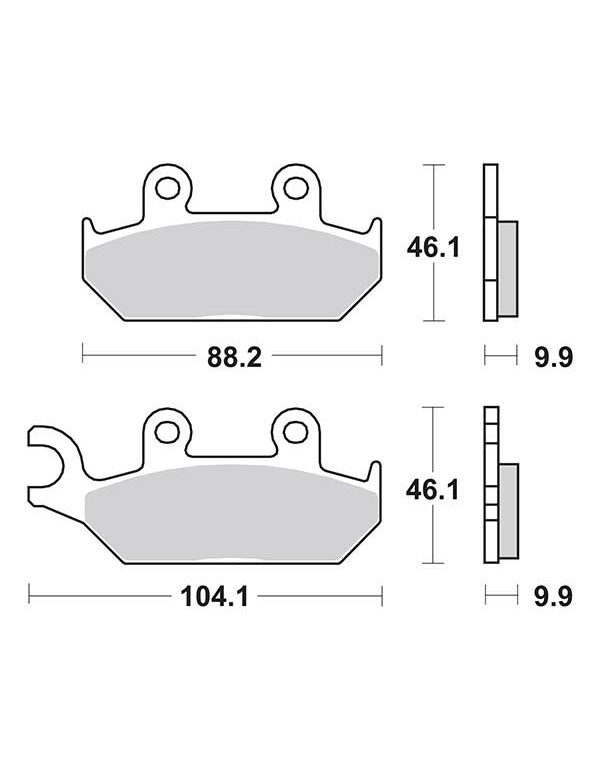 Plaquettes de frein SBS 137HF