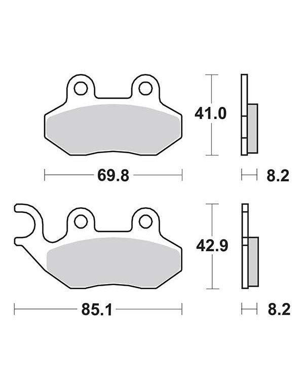 Plaquettes de frein SBS 140CT