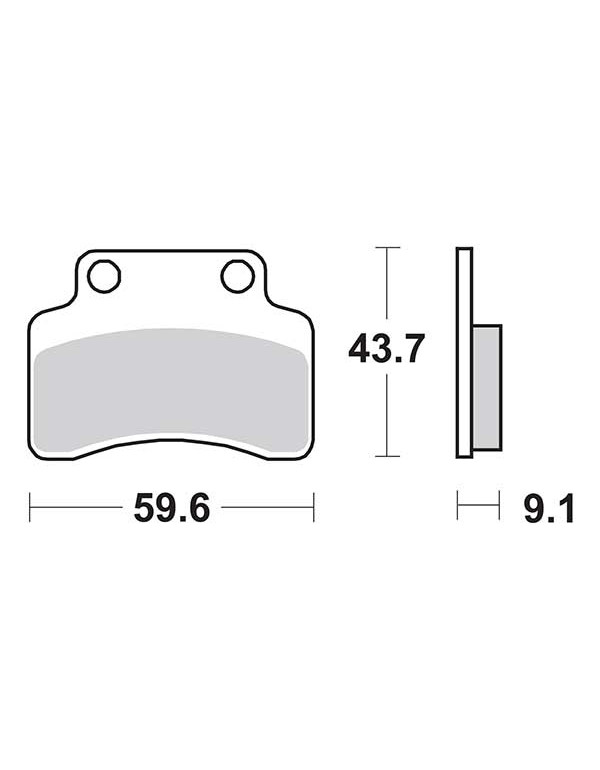 Plaquettes de frein SBS 141HF