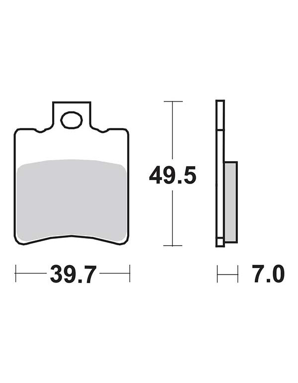 Plaquettes de frein SBS 143CT