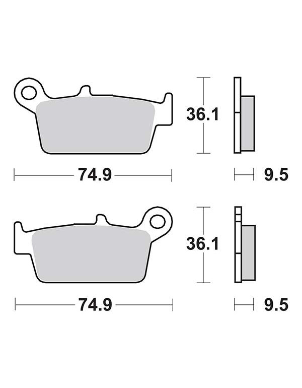 Plaquettes de frein SBS 144HF