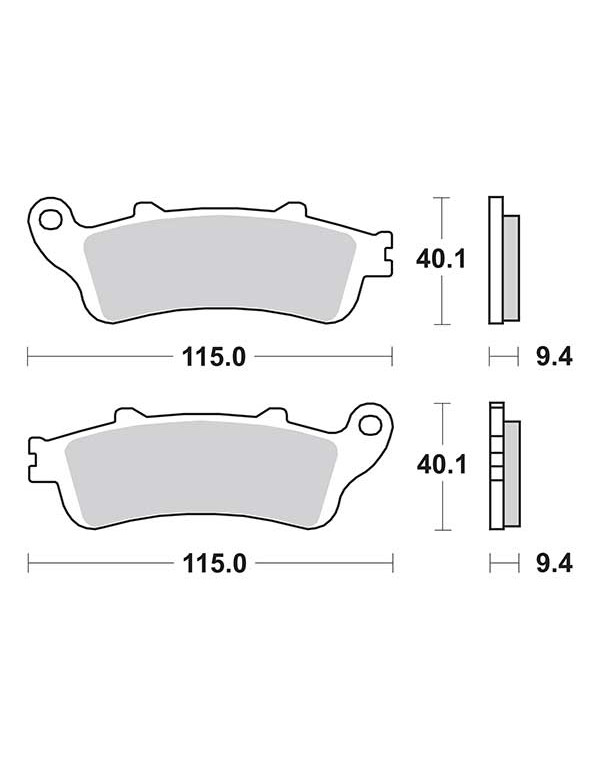 Plaquettes de frein SBS 147CT