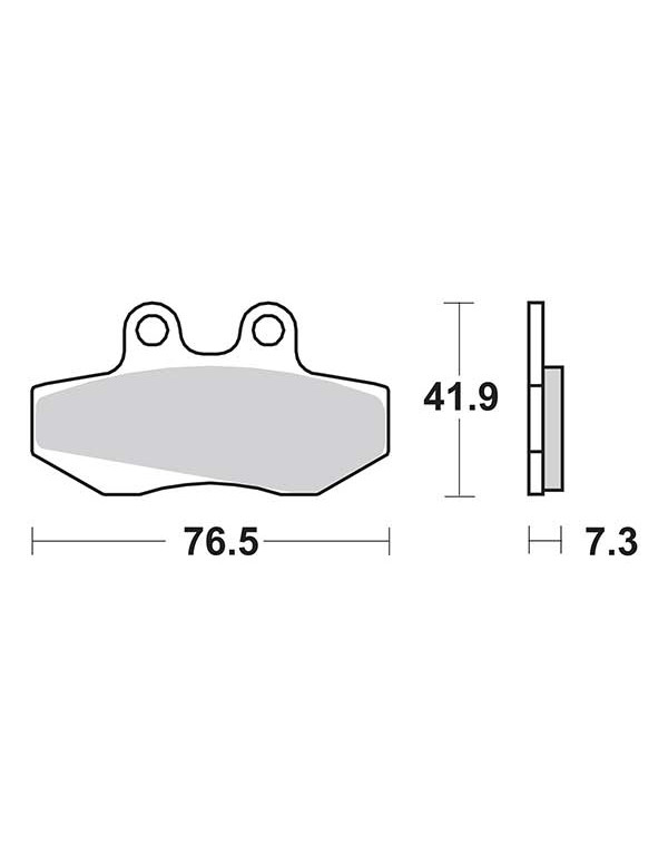 Plaquettes de frein SBS 148CT