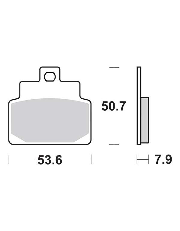 Plaquettes de frein SBS 153CT