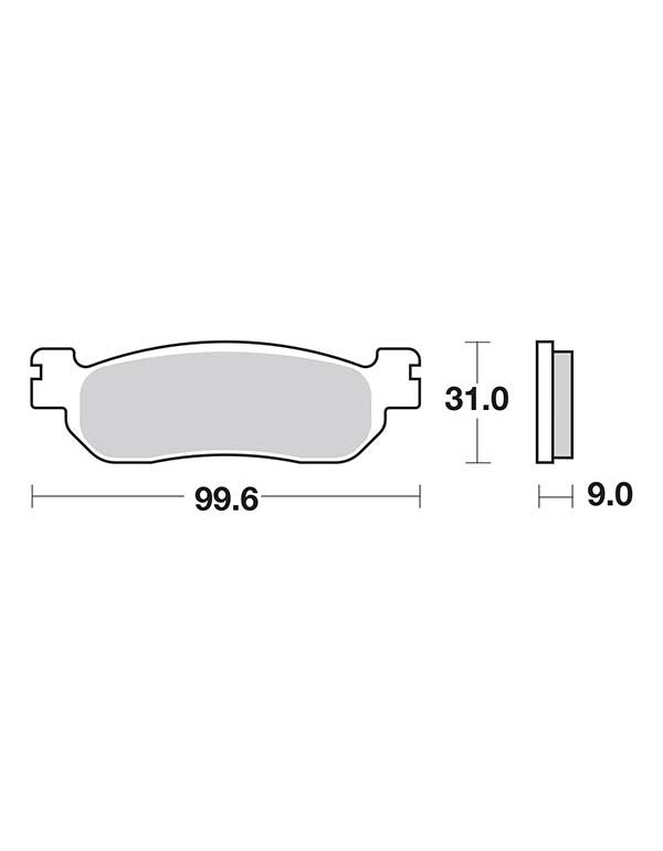 Plaquettes de frein SBS 155MS