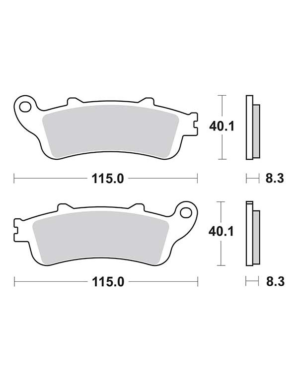 Plaquettes de frein SBS 156MS