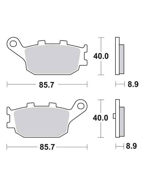 Plaquettes de frein SBS 158MS