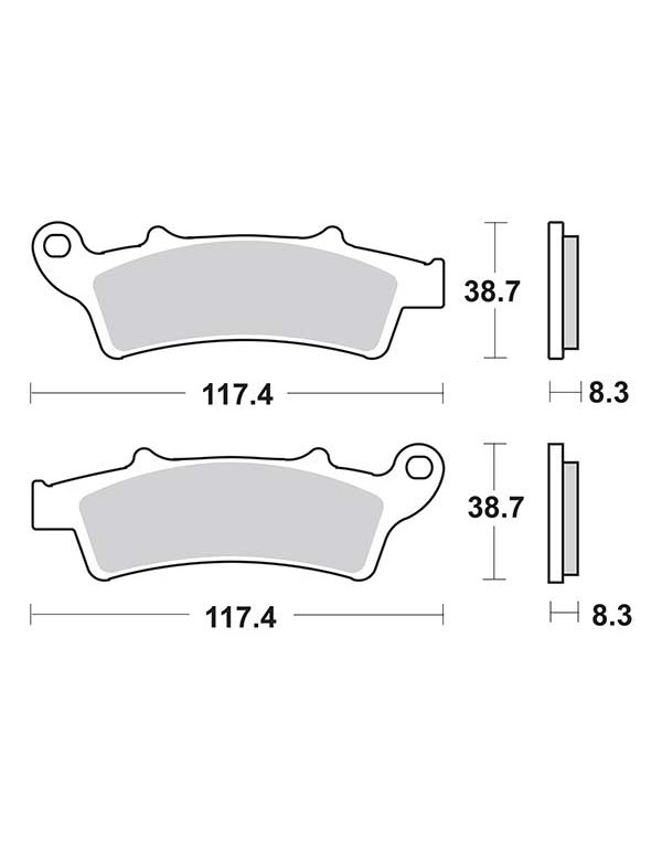 Plaquettes de frein SBS 159CT