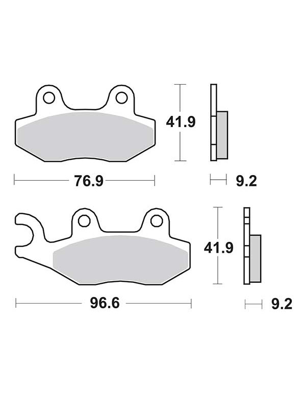Plaquettes de frein SBS 163CT