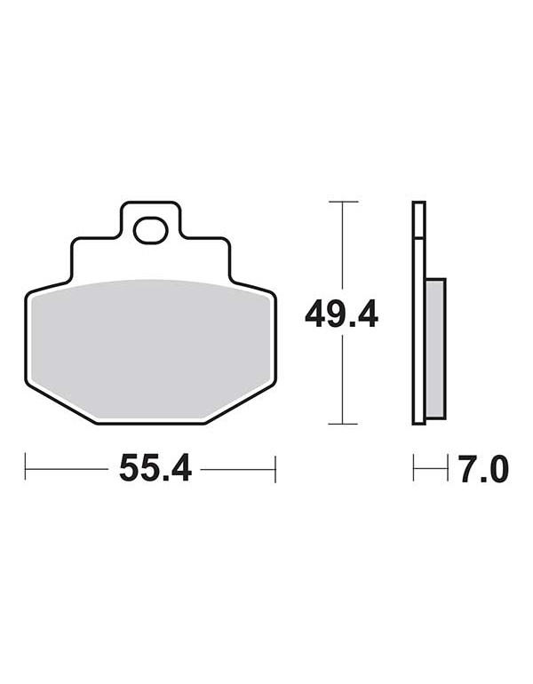 Plaquettes de frein SBS 166CT