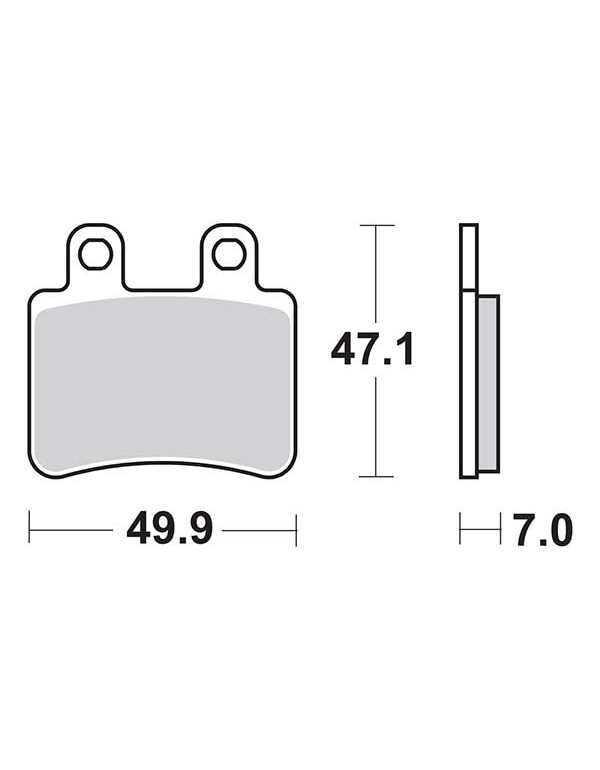Plaquettes de frein SBS 167CT