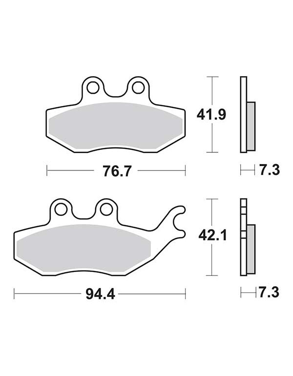 Plaquettes de frein SBS 173HF