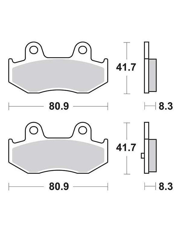 Plaquettes de frein SBS 174MS