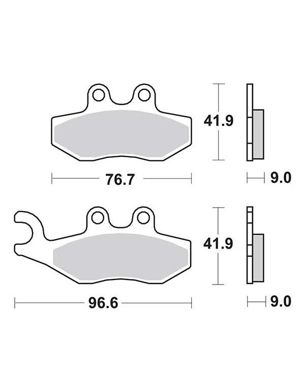 Plaquettes de frein SBS 177HF
