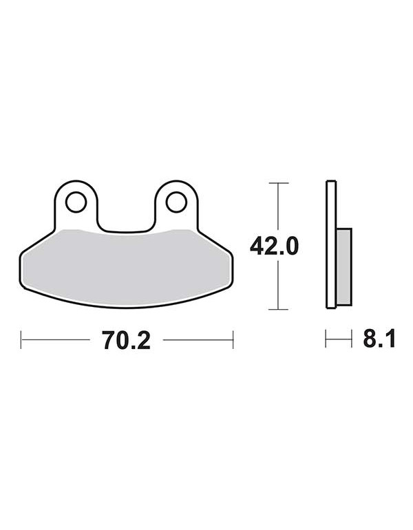 Plaquettes de frein SBS 178CT
