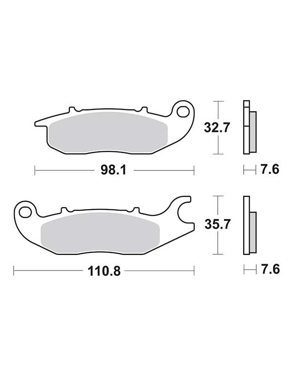 Plaquettes de frein SBS 180CT