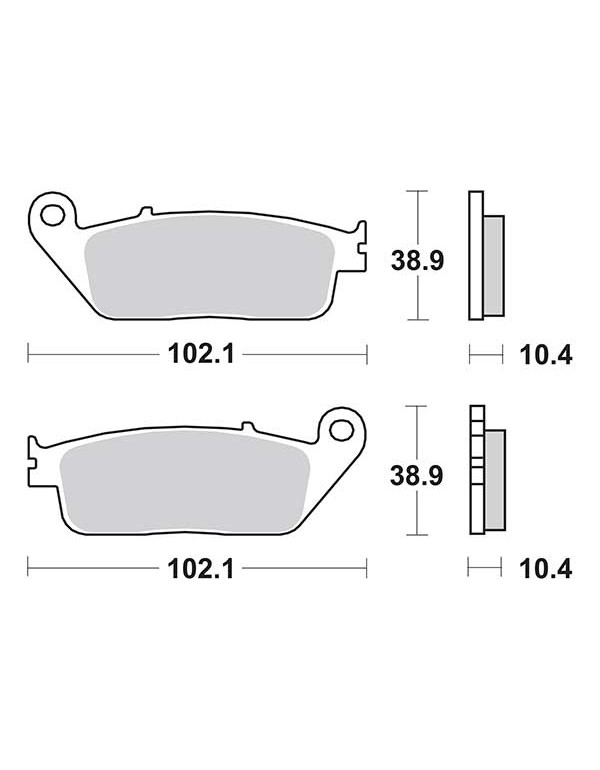 Plaquettes de frein SBS 181MS