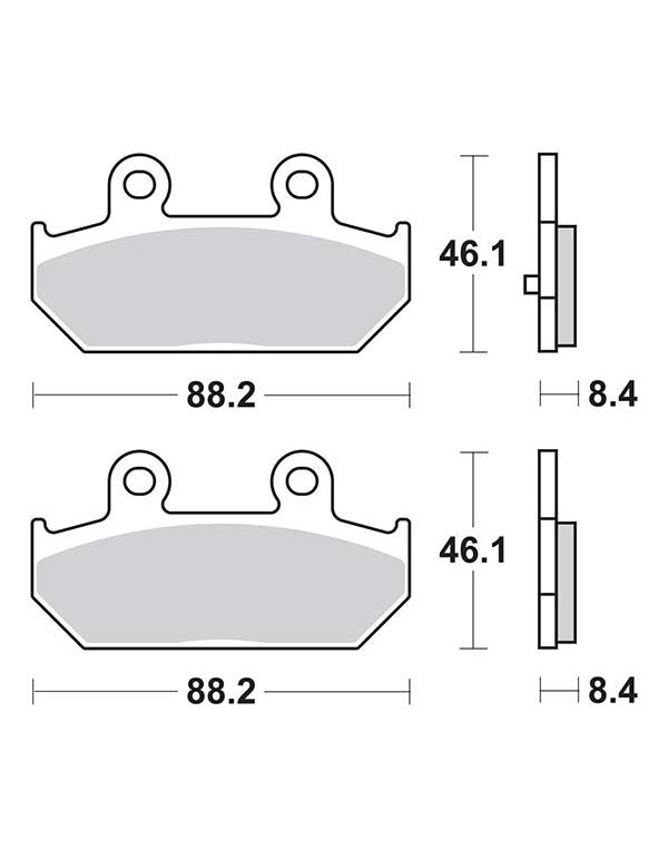 Plaquettes de frein SBS 182MS