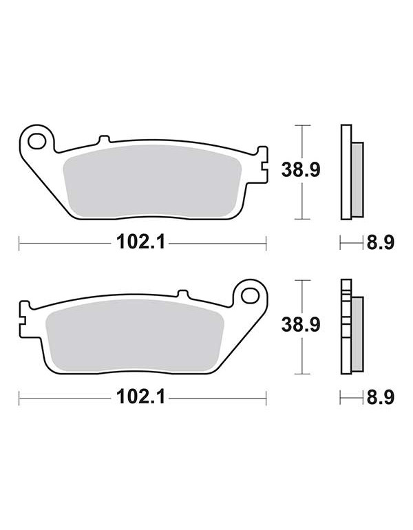 Plaquettes de frein SBS 184MS