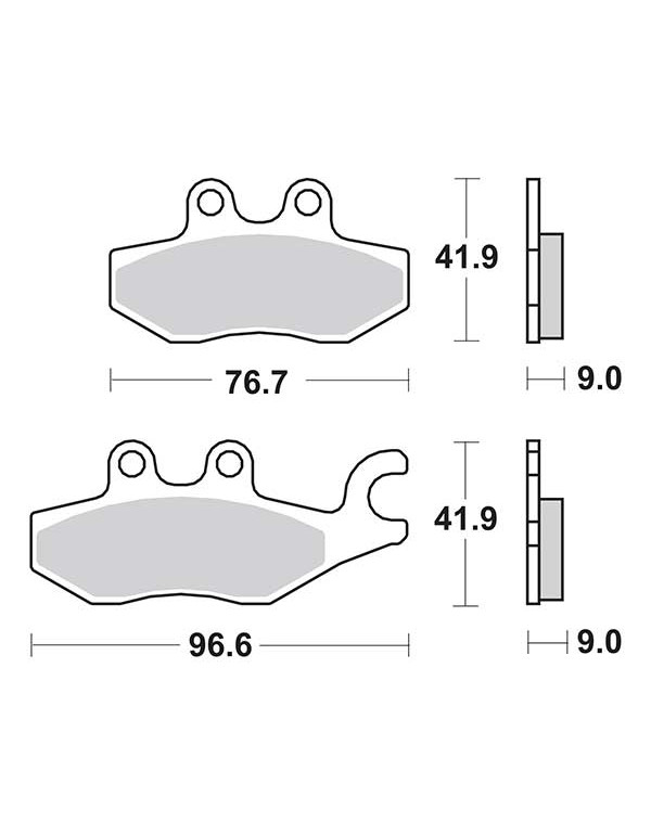 Plaquettes de frein SBS 187CT