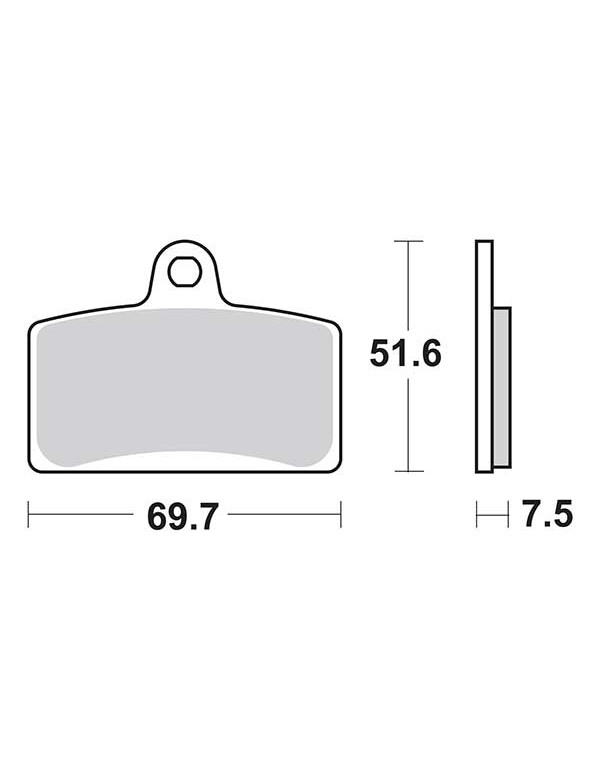 Plaquettes de frein SBS 189MS