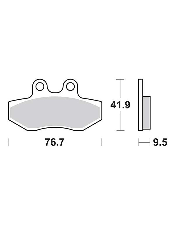 Plaquettes de frein SBS 190CT