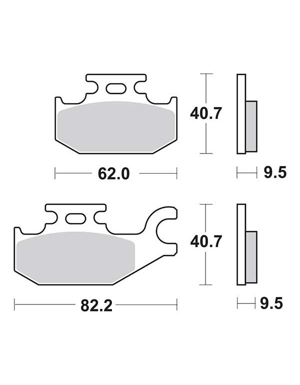 Plaquettes de frein SBS 196CT
