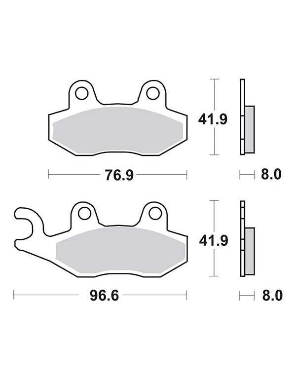 Plaquettes de frein SBS 197CT
