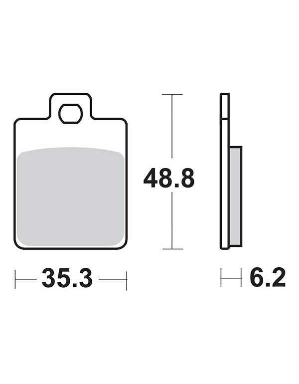 Plaquettes de frein SBS 202CT
