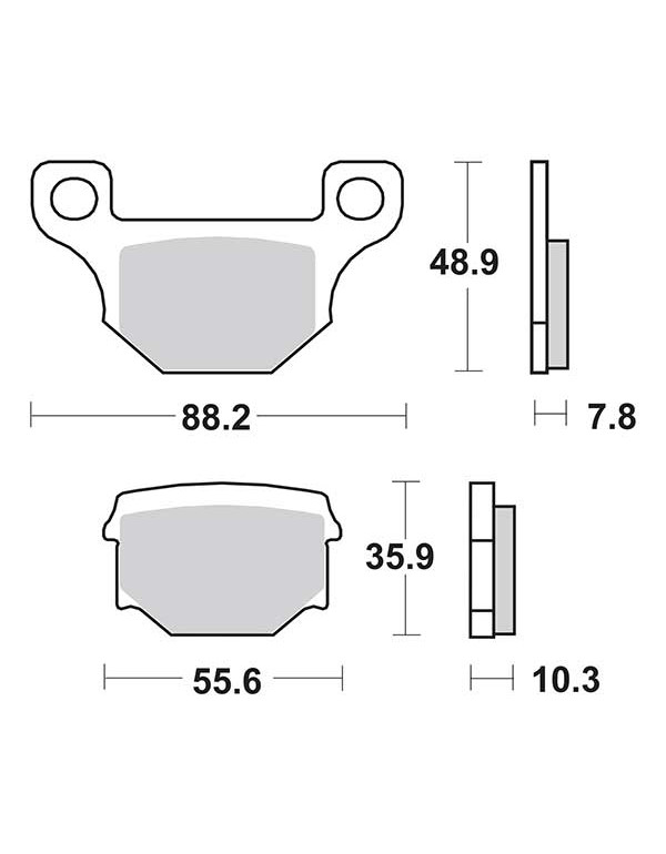 Plaquettes de frein SBS 203HF