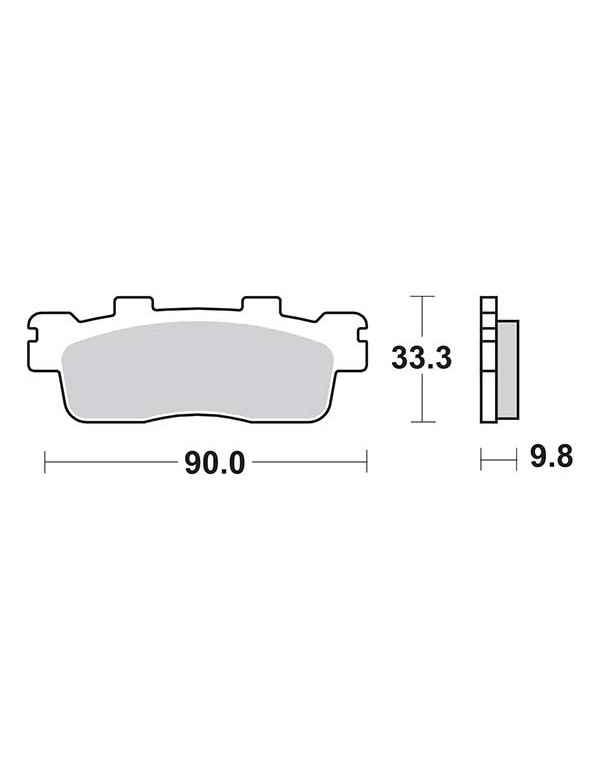 Plaquettes de frein SBS 204MS