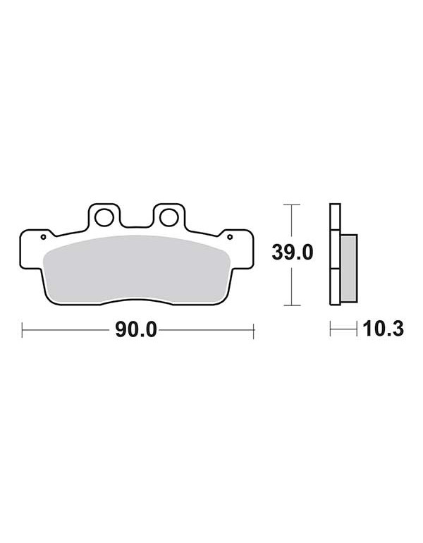 Plaquettes de frein SBS 207CT