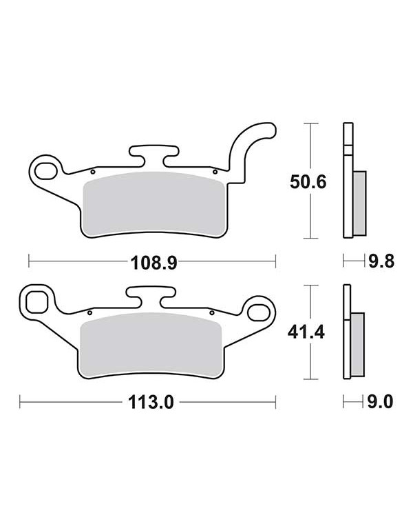 Plaquettes de frein SBS 208CT
